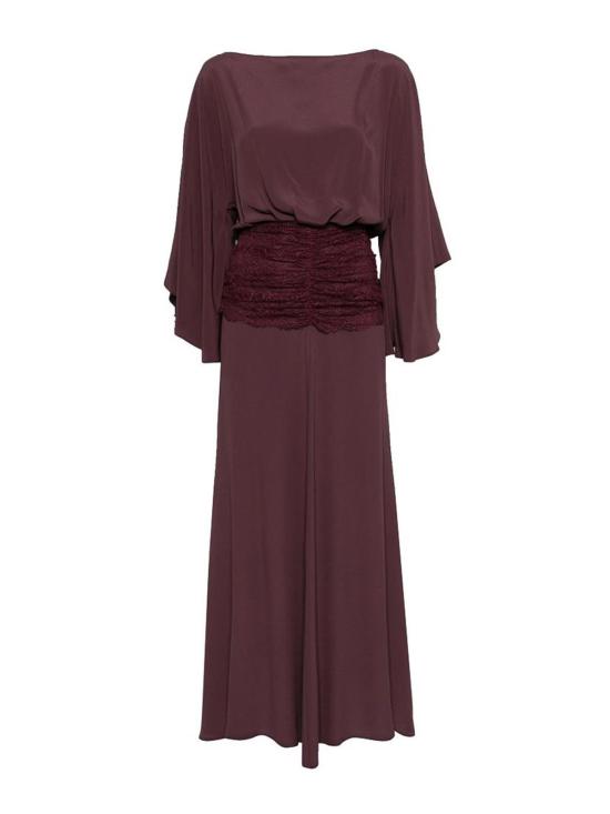 26SS 핑코 롱 원피스 106262A32YR57 Dark Red