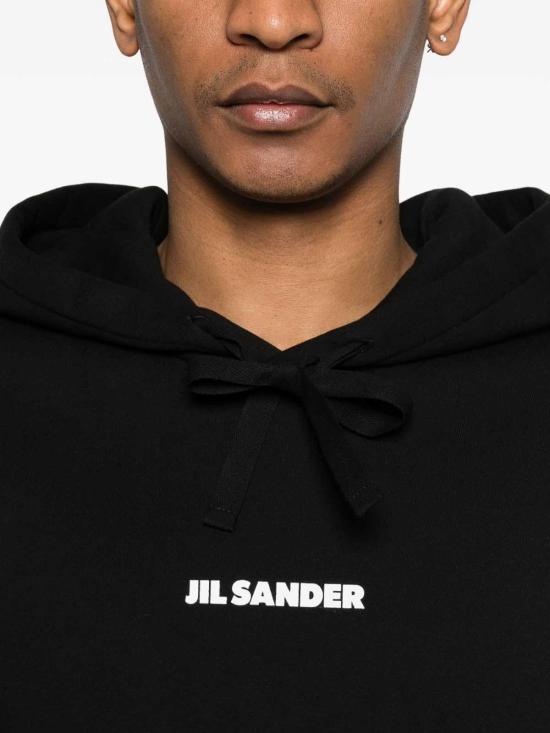 26SS 질샌더 후드 티셔츠 J22GU0149J20128001 Black - JIL SANDER