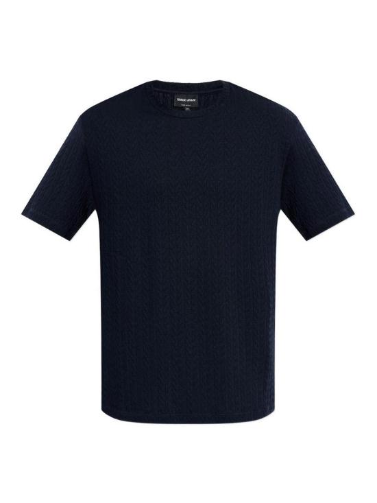 26SS 조르지오 아르마니 반팔 티셔츠 GM003152AF24799U8139 Blue
