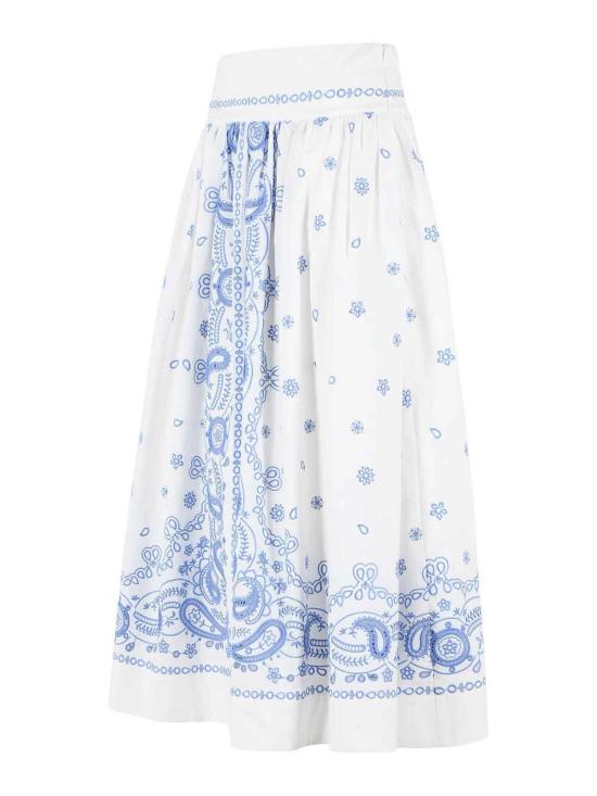 26SS 셀프 포트레이트 미디 스커트 AC26008MSKWWHITE White - SELF PORTRAIT