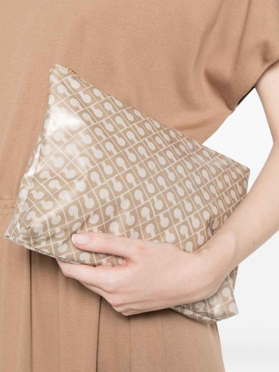 26SS 게라르디니 클러치/파우치 GHB0244SOFTYCRETA Beige - GHERARDINI