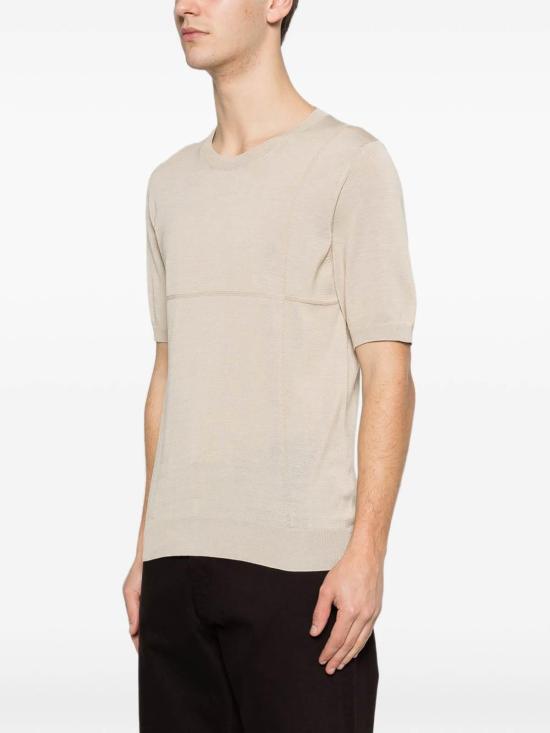 26SS 딸리아토레 반팔 티셔츠 BURTONPEPWE260226E233ECRU Beige - TAGLIATORE