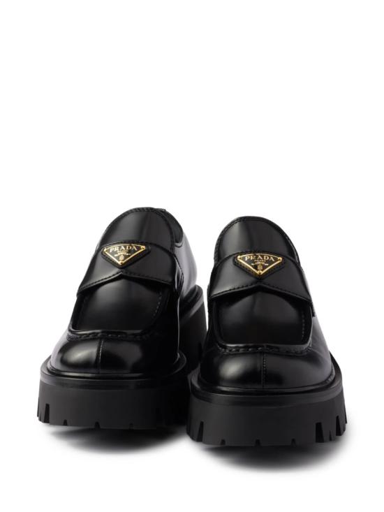  프라다 브러쉬드 레더 로퍼 브러쉬드 레더 로퍼 1D185O 055 Black - PRADA