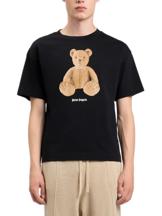 26SS 팜앤젤스 반팔 티셔츠 PMAA109S26JER00A1060 Black - PALM ANGELS