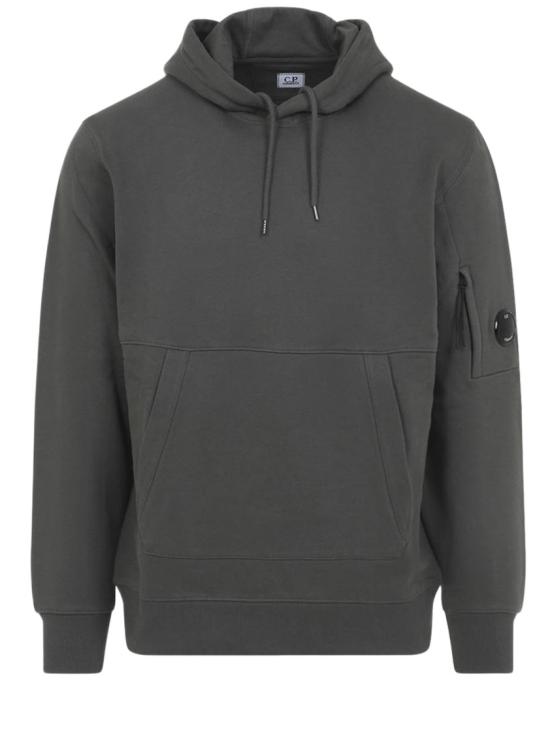 26SS 씨피 컴퍼니 다이애그널 레이즈드 플리스 후드 렌즈 스웨트셔츠 20CMSS714A005086W921 Grey