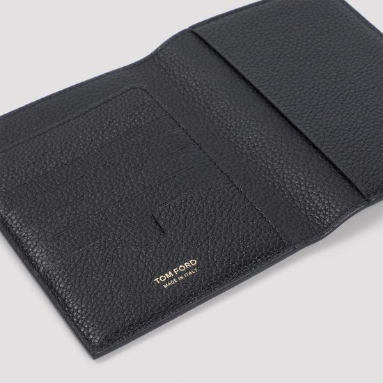26FW 톰포드 그레인 레더 폴딩 카드 홀더 Y0274 LCL158G NAA BLACK - TOMFORD