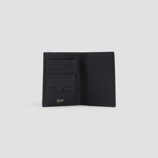 26FW 톰포드 그레인 레더 폴딩 카드 홀더 Y0274 LCL158G NAA BLACK - TOMFORD