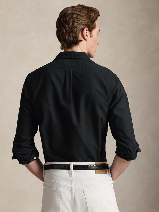 26FW 랄프 로렌 긴팔 셔츠 카미시아 옥스포드 슬림핏 네로 - RALPH LAUREN