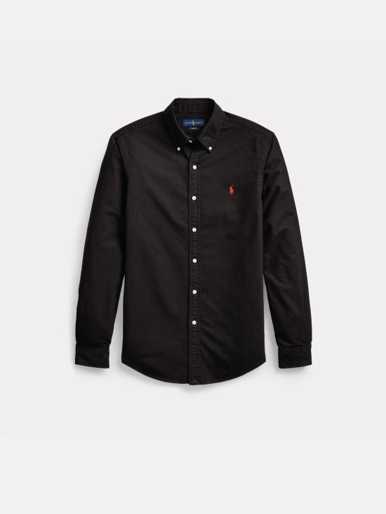 26FW 랄프 로렌 긴팔 셔츠 카미시아 옥스포드 슬림핏 네로 - RALPH LAUREN