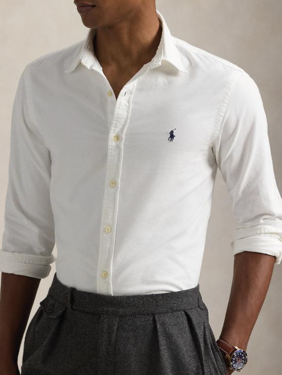 26FW 랄프 로렌 긴팔 셔츠 옥스포드 슬림핏 비앙카 카미시아 - RALPH LAUREN