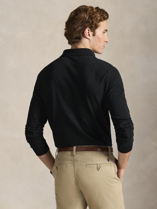 26FW 랄프 로렌 폴로 티셔츠 폴로 마니카 룽가 커스텀 슬림핏 Nero - RALPH LAUREN