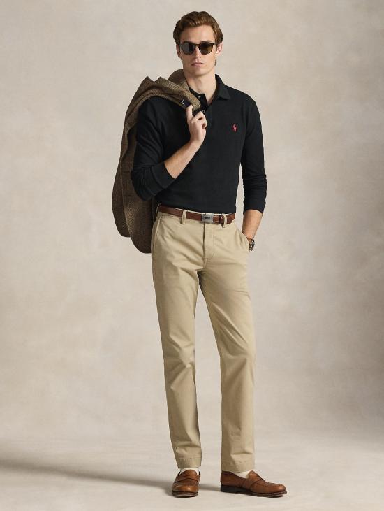26FW 랄프 로렌 폴로 티셔츠 폴로 마니카 룽가 커스텀 슬림핏 Nero - RALPH LAUREN