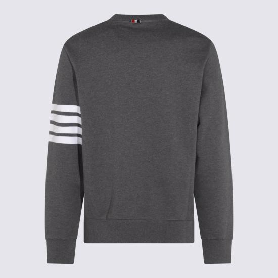 26FW 톰브라운 로고 패치 엔지니어드 4바 스웨트셔츠 MJT021H 00535025 DARK GREY - THOM BROWNE