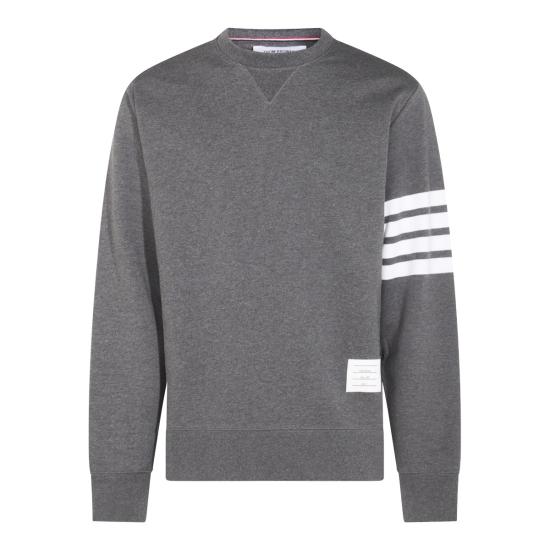 26FW 톰브라운 로고 패치 엔지니어드 4바 스웨트셔츠 MJT021H 00535025 DARK GREY