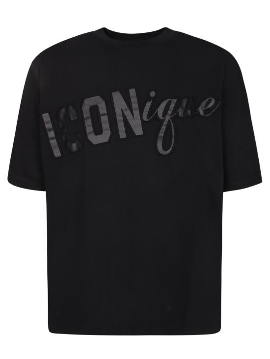 26SS 디스퀘어드2 아이코니크 티셔츠 S78GD0118 D20033 900 Black