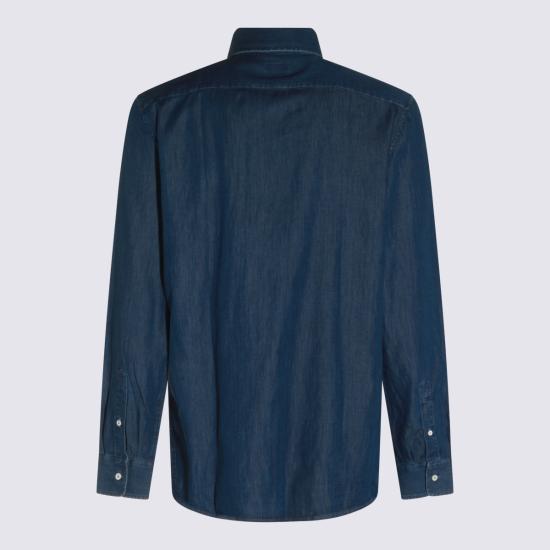 26FW 브루넬로 쿠치넬리 데님 셔츠 MR6830627 C003 INDIGO - BRUNELLO CUCINELLI