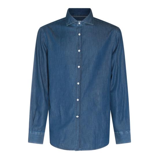 26FW 브루넬로 쿠치넬리 데님 셔츠 MR6830627 C003 INDIGO