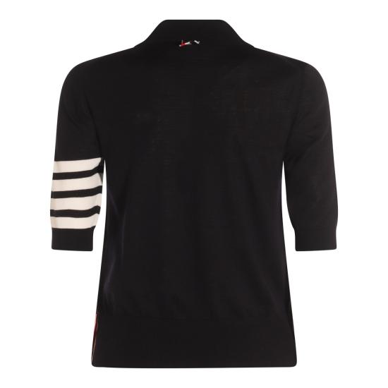 26FW 톰브라운 울 4바 릴렉스드 폴로 니트 FKP053A Y1014415 NAVY - THOM BROWNE