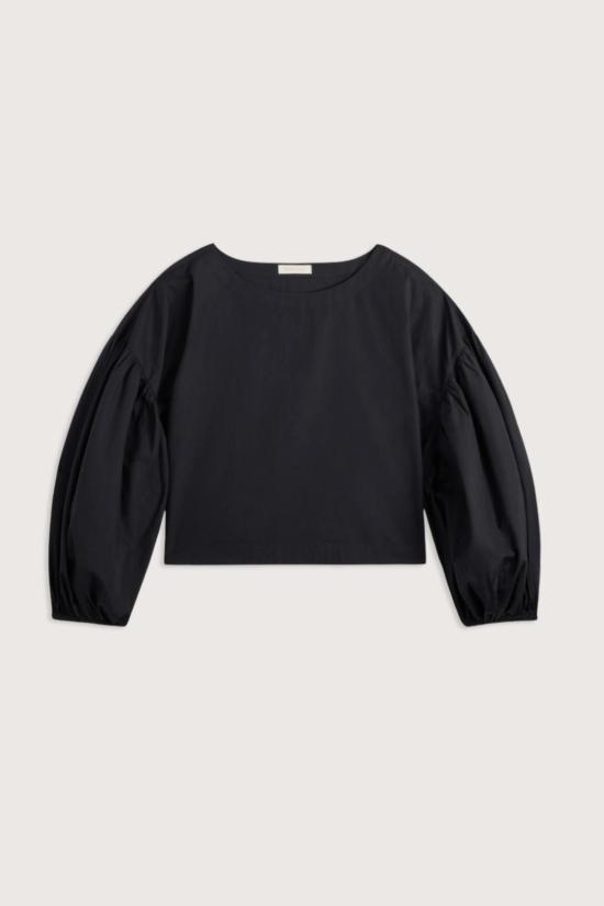  수지 콘디 긴팔 티셔츠 발론 스트라이프 긴팔 상의 블랙