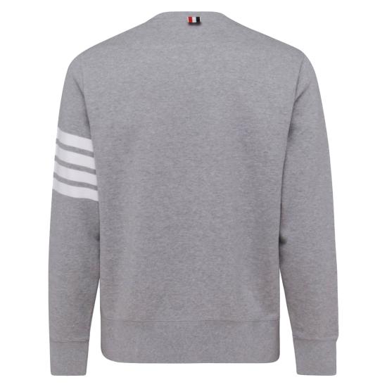 26FW 톰브라운 사선완장 맨투맨 MJT021H 00535068 LIGHT GREY - THOM BROWNE