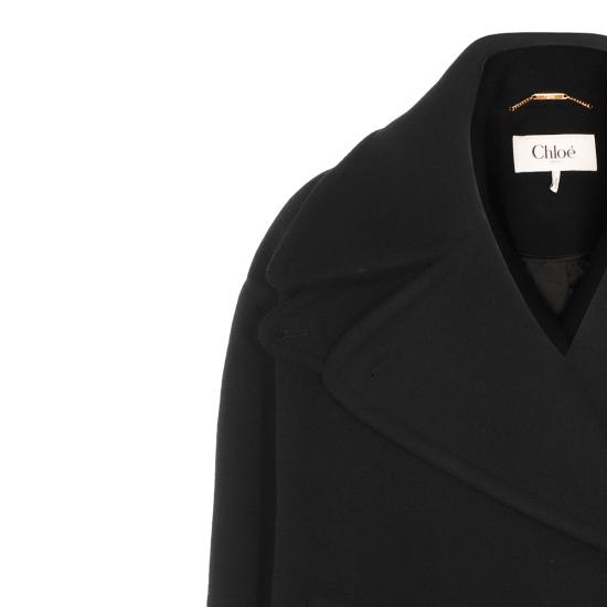 26FW 끌로에 코트 CH25AMA96952 001 BLACK - CHLOE