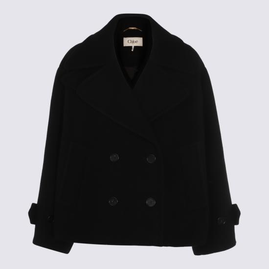 26FW 끌로에 코트 CH25AMA96952 001 BLACK - CHLOE