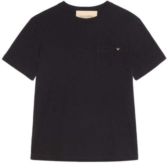 26FW 발렌티노 가라바니 반팔 티셔츠 VMG10VBGR0NO BLACK