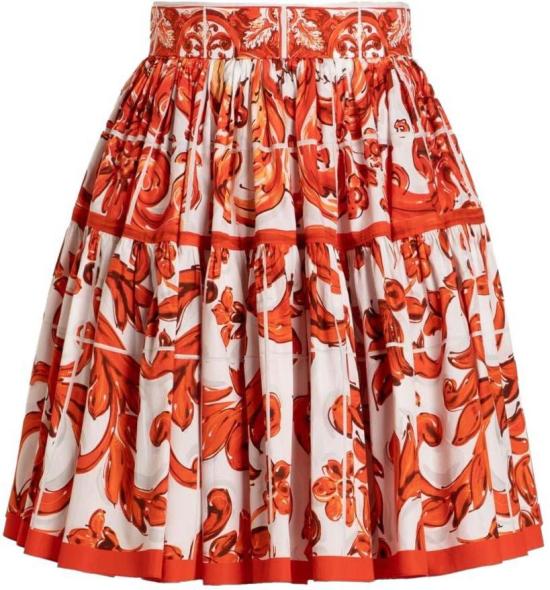 26FW 돌체앤가바나 숏 스커트 F4CB1TGDDRLS9000 ORANGE