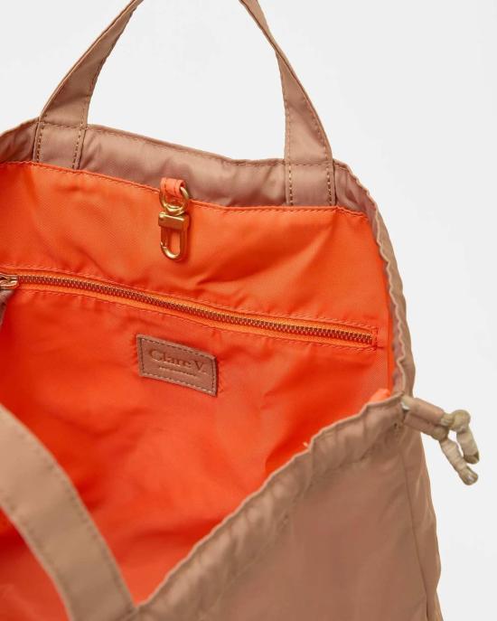  클레어 브이 백팩 Clare V. Sac Tout  라떼 - CLEARE V.