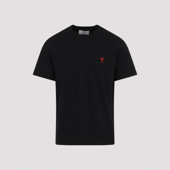 26FW 아미 스몰 하트 로고 티셔츠 BFUTS035 724 001 BLACK - AMI