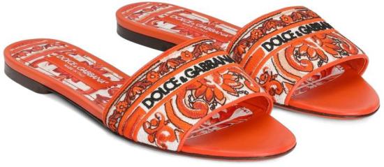 26FW 돌체앤가바나 뮬/슬리퍼 CQ0571AV8048W801 ORANGE - DOLCE & GABBANA