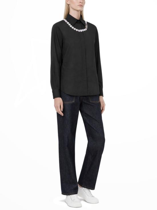 26SS 모스키노 블라우스 02170531 1555 Black - MOSCHINO