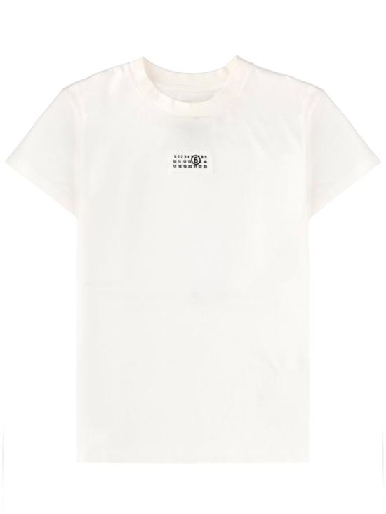 26SS MM6 메종마르지엘라 뉴메릭 코튼 저지 티셔츠 S52GC0327 M20170101 White