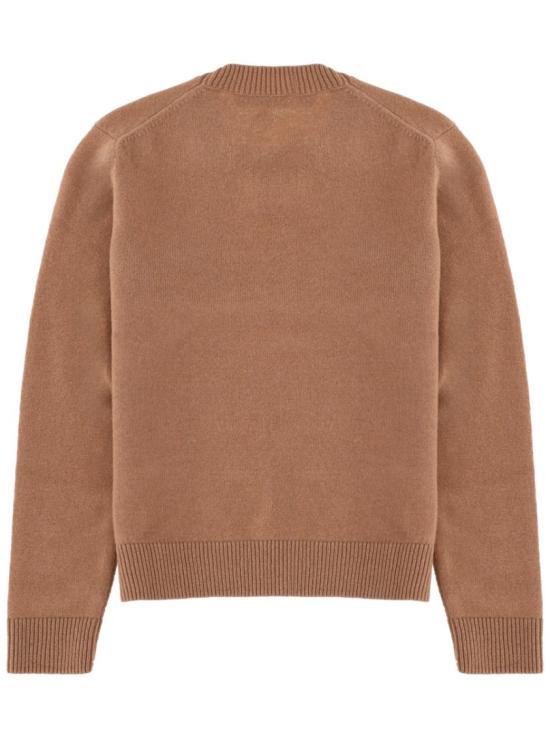 25FW 메종키츠네 베이비 폭스 램스울 레귤러 점퍼 PW00817KT1006 0054 Brown - MAISON KITSUNE