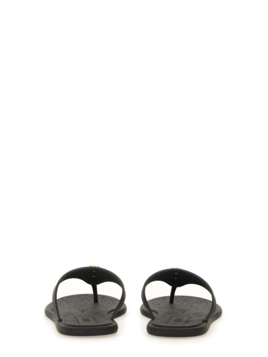  베르사체 알리아 러버 플랫 샌들 1016248 1A109831B00V Black - VERSACE