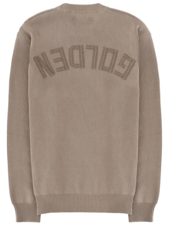 26SS 골든구스 Golden 레터링 크루넥 스웨터 GMP00841 P00211215192 Brown - GOLDEN GOOSE