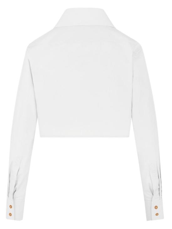 26SS 비비안웨스트우드 컷오프 하트 셔츠 1501005U W009QA401 White - VIVIENNE WESTWOOD