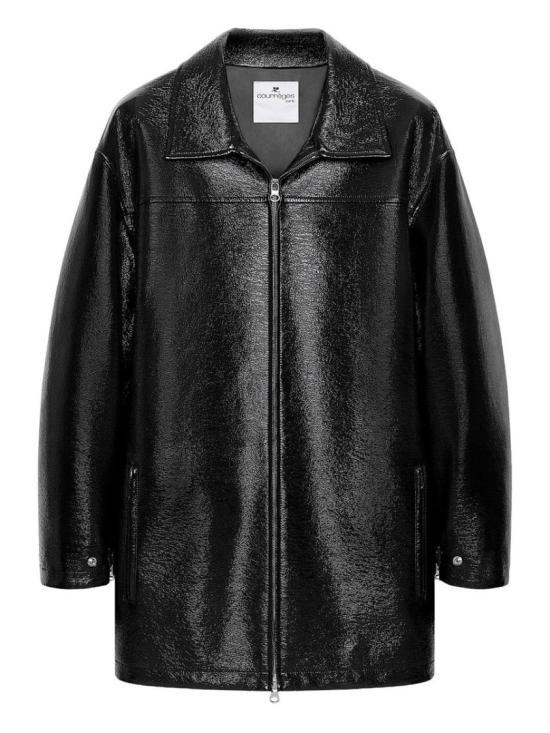 25FW 쿠레쥬 가죽 자켓 425CBL322V Y00149999 Black