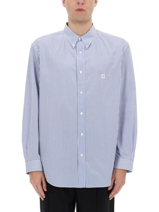 26SS 발망 긴팔 셔츠 GH1HS496CG38 SAB Blue - BALMAIN