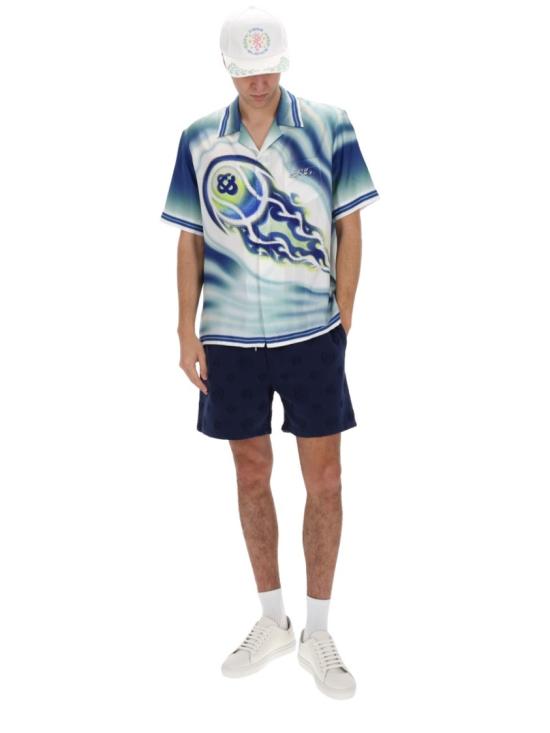26SS 카사블랑카 반팔 셔츠 M SP26 SH 003 06THEARTOF Blue - CASABLANCA