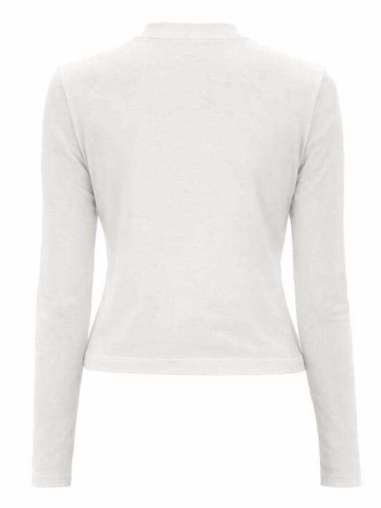  자크뮈스 그로그랭 로고 롱슬리브 티셔츠 TSW00155AJ0 0124100 White - JACQUEMUS