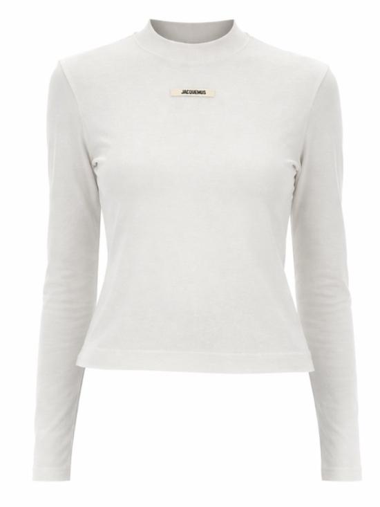  자크뮈스 그로그랭 로고 롱슬리브 티셔츠 TSW00155AJ0 0124100 White
