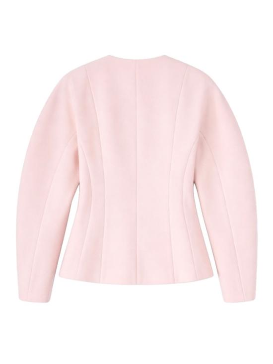 26SS 가니 울 싱글 블레이저 A1020034 363 Neutrals - GANNI