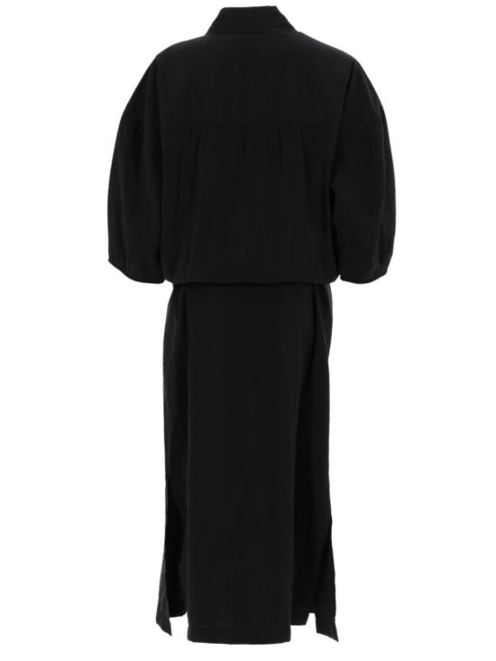 26SS 르메르 비대칭 셔츠 드레스 드라이 실크 DR1162 LF1308BK999 Black - LEMAIRE