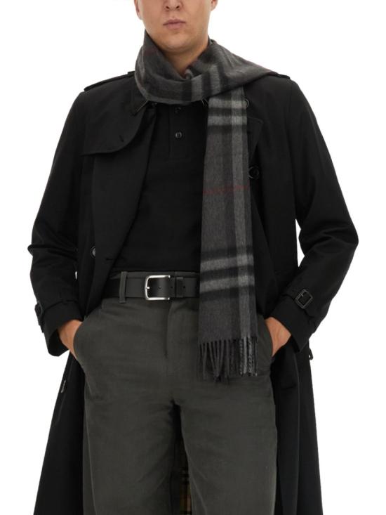 26SS 버버리 체크 캐시미어 스카프 8077880 A1208 Black - BURBERRY