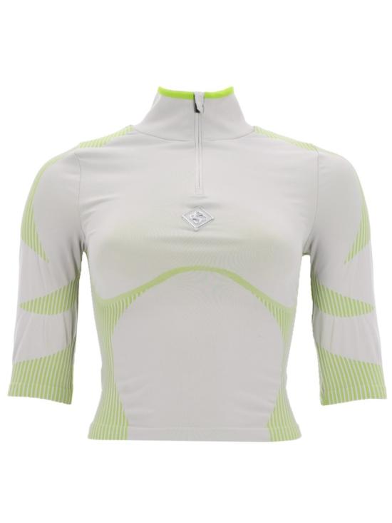 26SS 카사블랑카 반팔 티셔츠 W SP26 ACT 056 01GREY LIME White