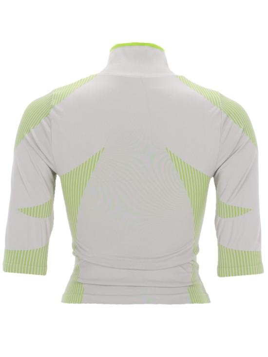 26SS 카사블랑카 반팔 티셔츠 W SP26 ACT 056 01GREY LIME White - CASABLANCA