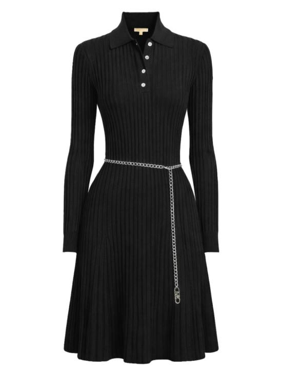 26SS 마이클 코어스 미디 원피스 MR6839S5ZV 001BLACK Black
