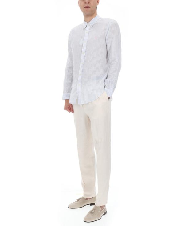 26SS 폴로 랄프로렌 긴팔 셔츠 710B15647 0027188AWHITEBLUE White - POLO RALPH LAUREN