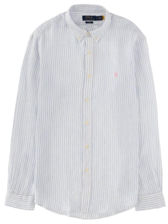 26SS 폴로 랄프로렌 긴팔 셔츠 710B15647 0027188AWHITEBLUE White